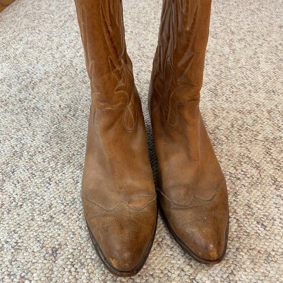 Vintage Jean Pier Clemente Brown Cowboy Boots - Picture 2 of 5